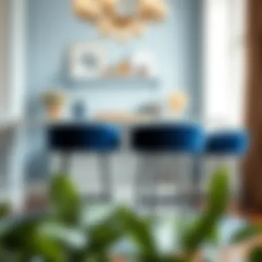 Magnificent Exploring Navy Blue Velvet Bar Stools: A Pair for Every Space