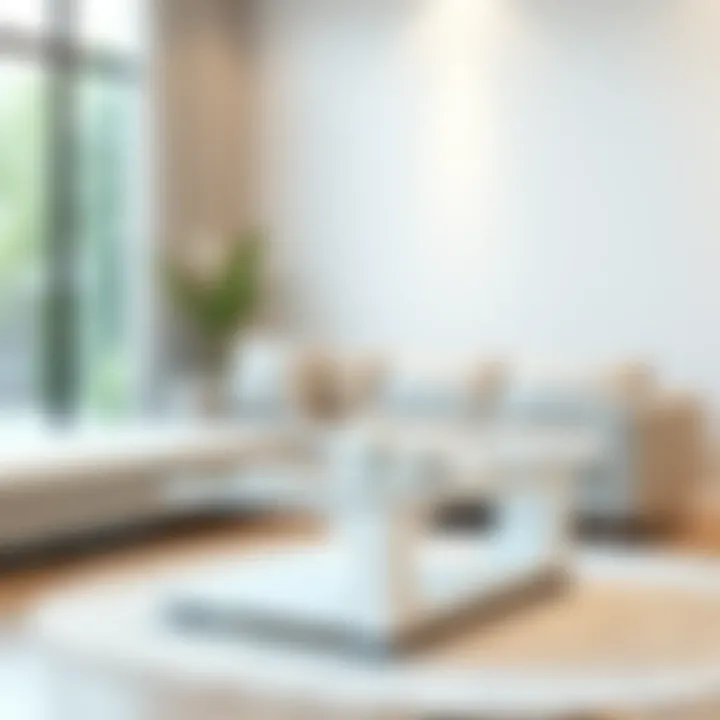 Magnificent The Aesthetic and Practicality of White Square Coffee Tables with Glass Tops