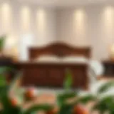 Elegant Wooden Bed Frame Design A beautifully crafted wooden bed frame showcasing intricate design details