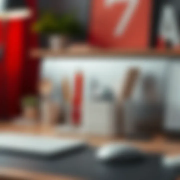 Trendy desk organizer with sleek design