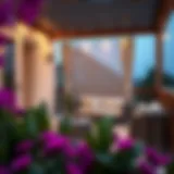 Elegant outdoor furniture protected by high-quality covers