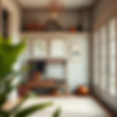 A well-organized entryway featuring a stylish boot holder rack