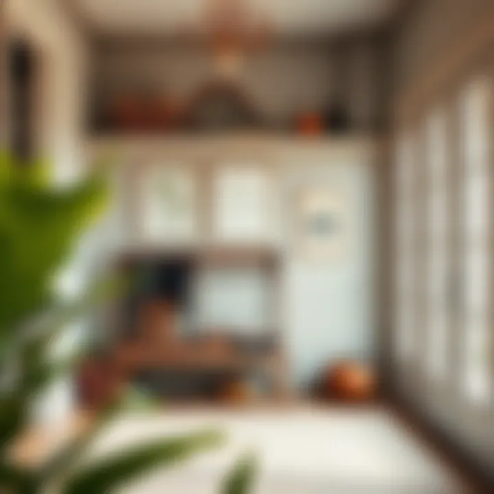 A well-organized entryway featuring a stylish boot holder rack