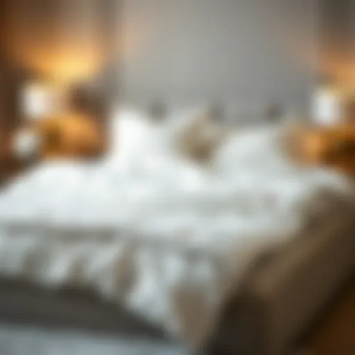 Luxurious Sheet Selection Luxurious queen size sheets on a plush thick mattress