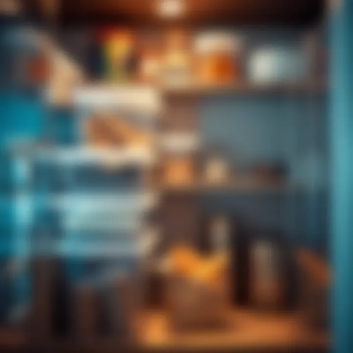 Clear bins showcasing organization in a pantry