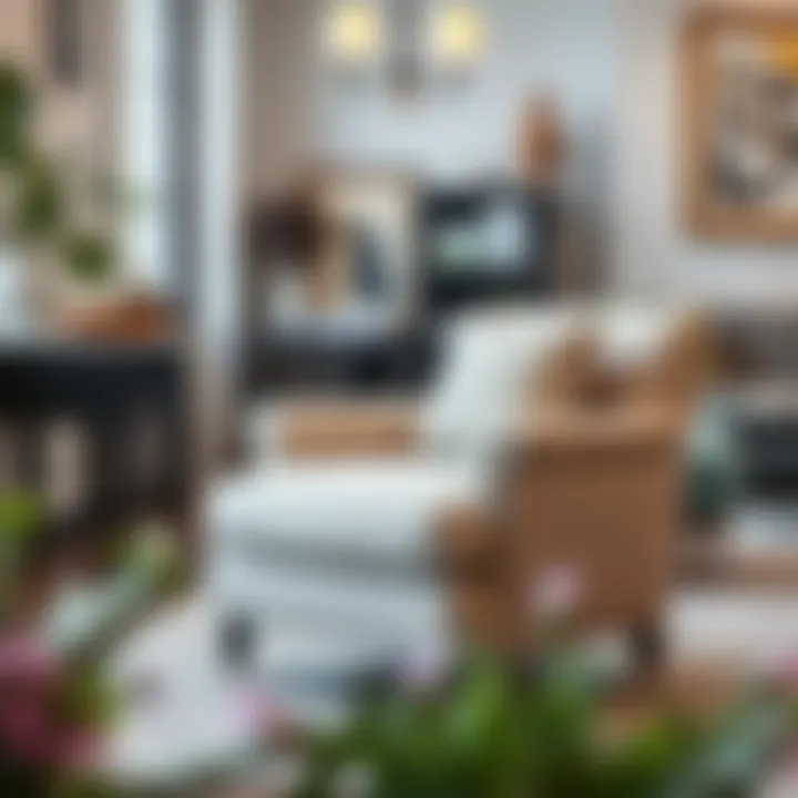 Traditional style accent chair with plush upholstery and classic arm design