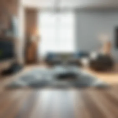 Stylish Space with 5x8 Rug Stylish space featuring a 5x8 rug