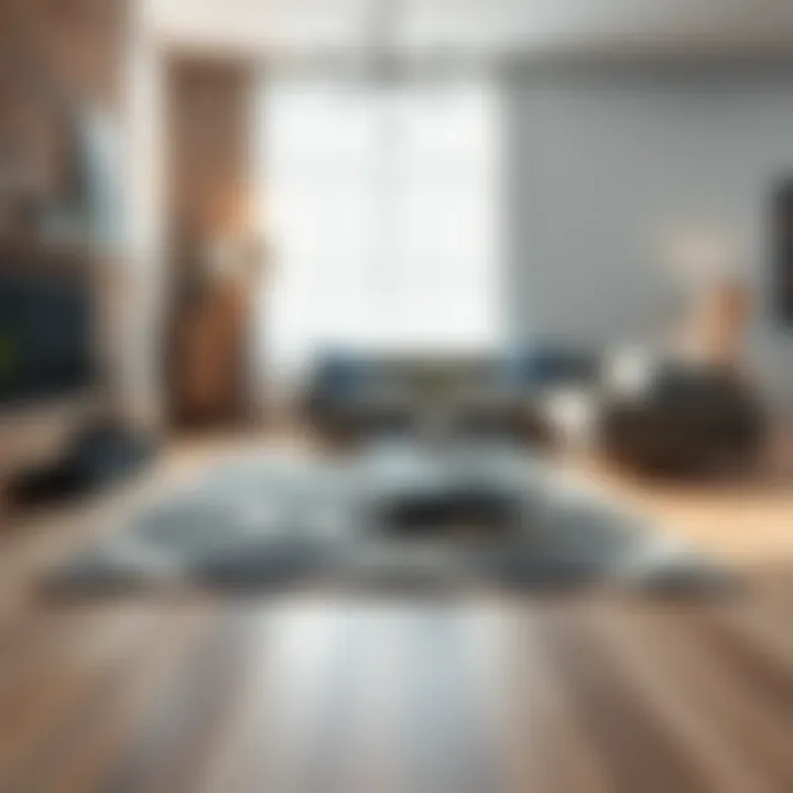 Stylish Space with 5x8 Rug Stylish space featuring a 5x8 rug