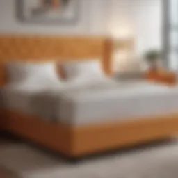 Luxurious natural latex topper on a queen bed