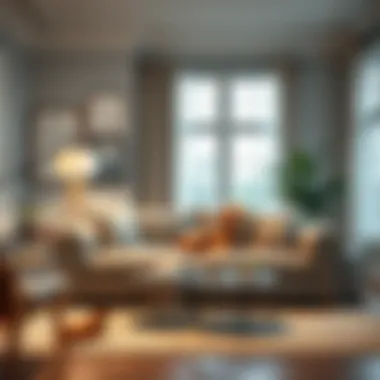 Stylish living room with a dog-friendly couch cover