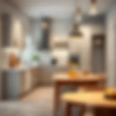 Functional kitchen layout showcasing efficiency and space