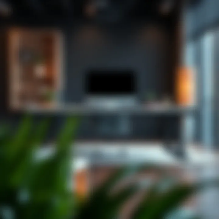 Contemporary Styles of Large PC Desks in Trendy Designs Trendy large desks in contemporary styles, illustrating design versatility