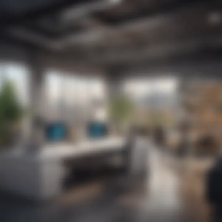 Functional workspace featuring multi-purpose furniture