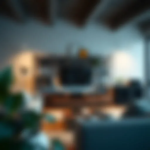 Stylish rack system in a modern living room showcasing aesthetic appeal and functionality.