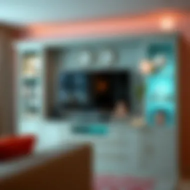 Safety features highlighted in a child-friendly entertainment center