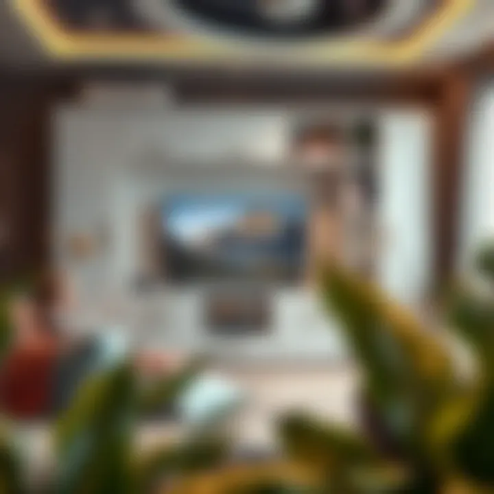 Innovative technology integration in a playroom entertainment setup