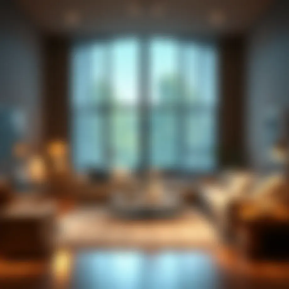 Contemporary living space showcasing minimalist design