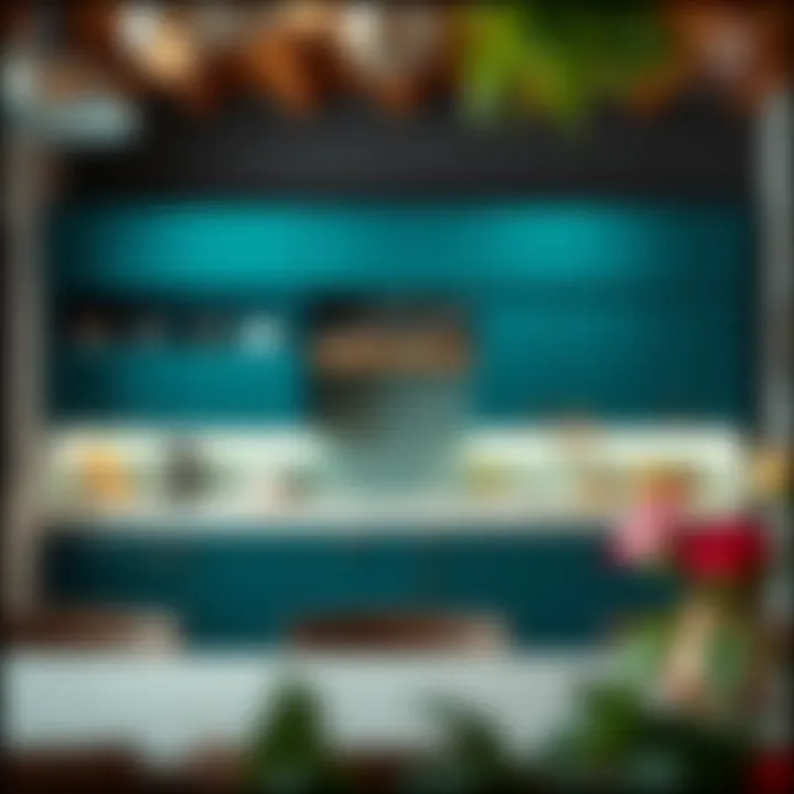 An inspiring digital mood board featuring color palettes and textures for kitchen design