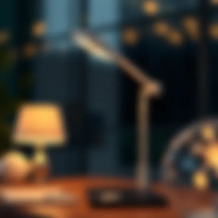 Ergonomically Designed Adjustable Lamp Adjustable desk lamp with ergonomic design