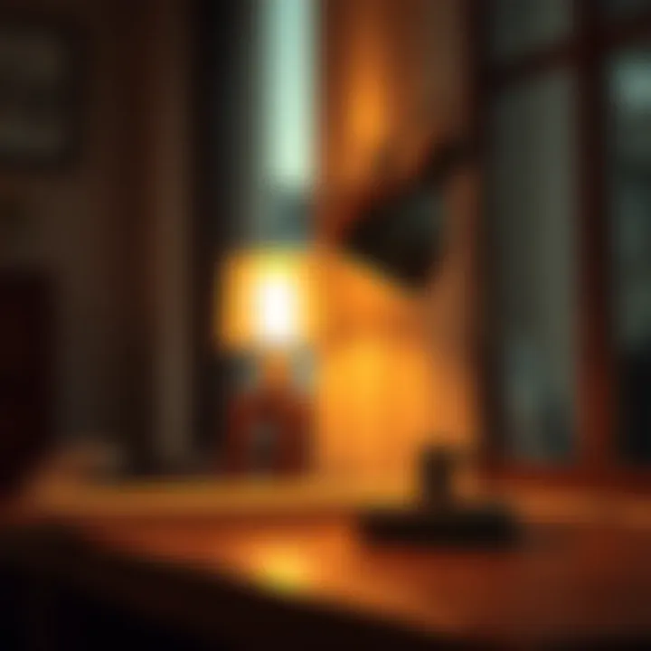 Charming Vintage Desk Lamp Vintage inspired desk lamp in warm light