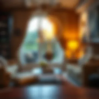 Dimmable incandescent bulb casting a warm glow in a stylish living room