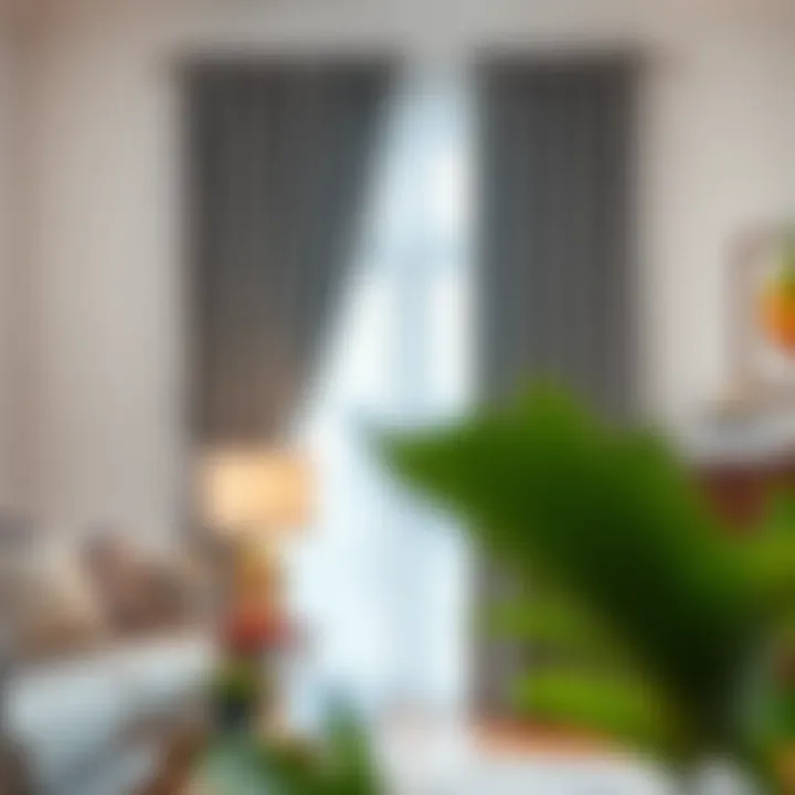 Showcasing Light Control and Privacy Features Curtain panel showcasing light control and privacy features