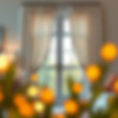 Stylish Installation Enhancing Aesthetics Stylish installation of curtain panels enhancing window aesthetics