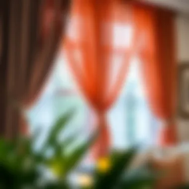 Creative draping techniques showcased on a window