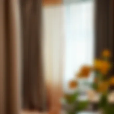 Luxurious drapery fabrics displayed for selection