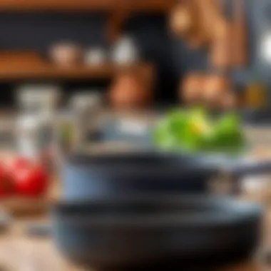 An infographic highlighting essential materials used in non-stick cookware.