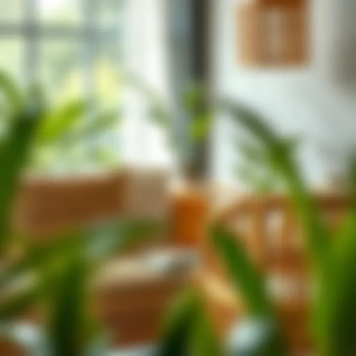 Sustainable rattan materials showcasing eco-friendliness