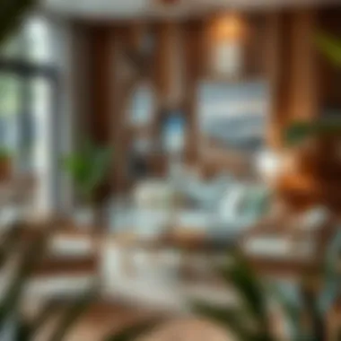 Versatile rattan furniture arrangement in a cozy living room