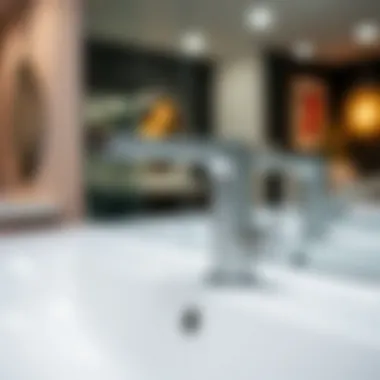 Modern faucet design showcasing sleek lines and contemporary finish