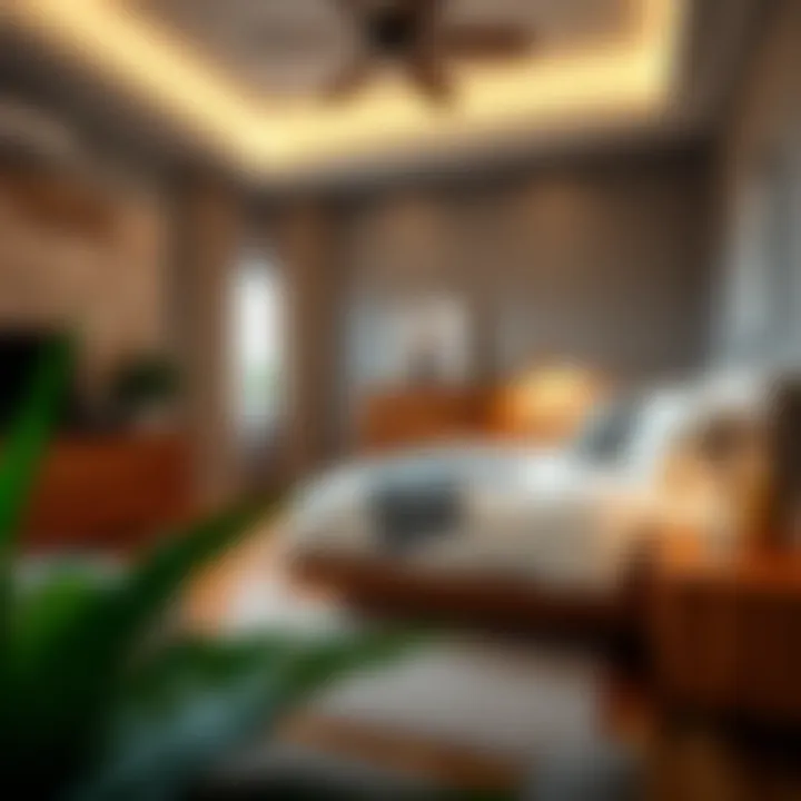 Well-arranged bedroom featuring complementary furniture pieces