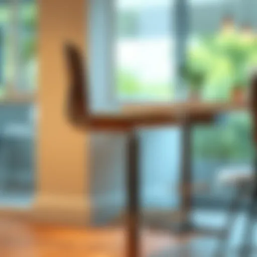 Elegant Ergonomic Bar Stool with Backrest Stylish ergonomic bar stool design with back support