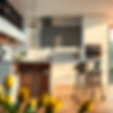 Well-designed ergonomic bar stool in a modern kitchen