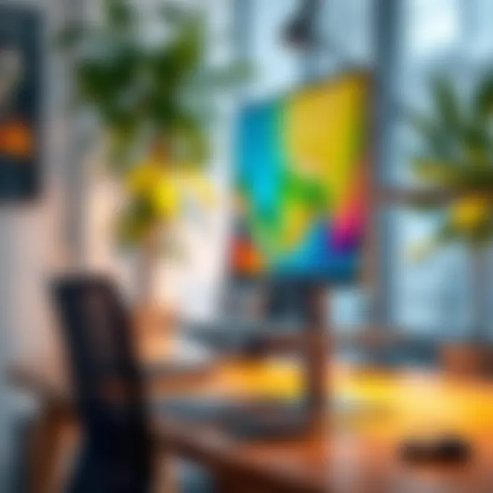 Ergonomic design features of a desk stand