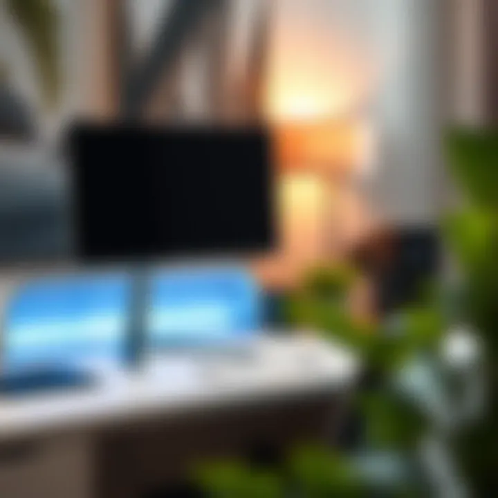 Workspace organization with a computer screen stand