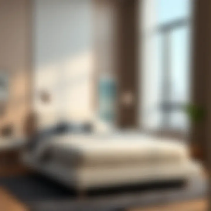 Sleek modern bed stand with minimalist design