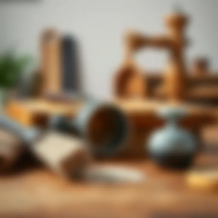 Maintenance tools and products for butcher block care