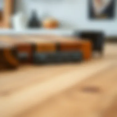 A variety of materials used in crafting butcher blocks