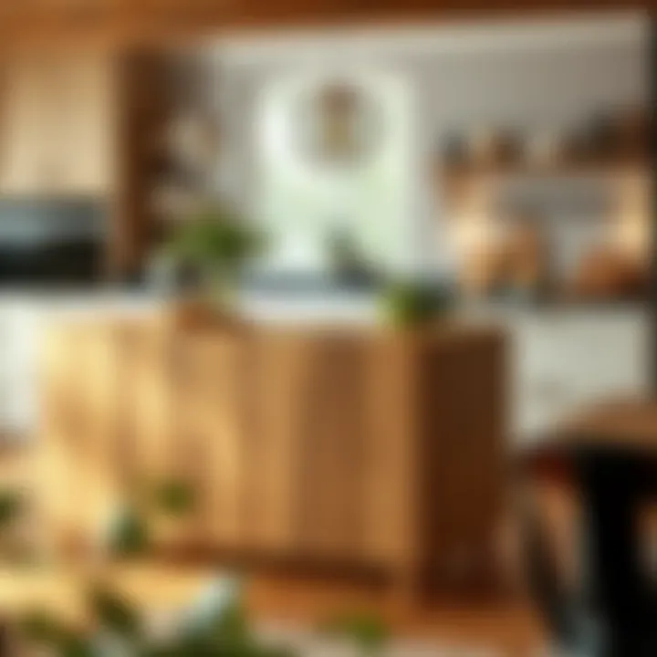 Stylish kitchen featuring a bespoke butcher block design