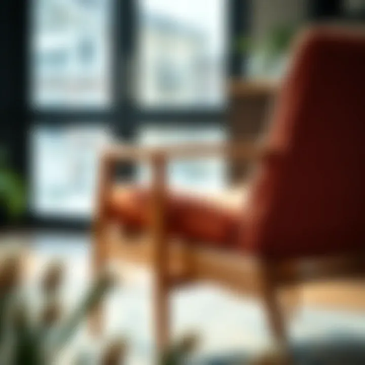 Close-up of a handcrafted Danish chair highlighting superior craftsmanship