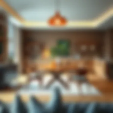 Stylish dining area featuring iconic Danish furniture pieces