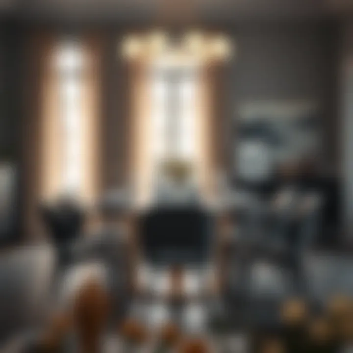 Chairs arranged around a beautifully set dining table