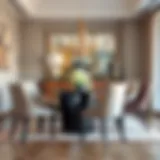 Elegant dining room chairs in a modern setting