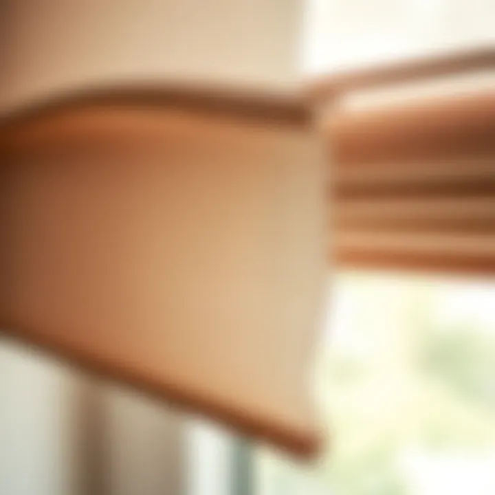 Close-up of High-Quality Fabric of Discounted Shades Close-up of high-quality fabric of discounted shades