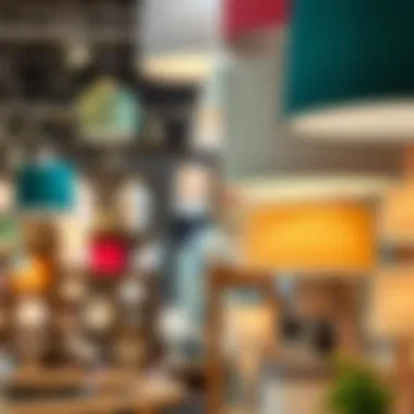 Variety of Stylish Shades in a Home Decor Store Variety of stylish shades displayed in a home decor store