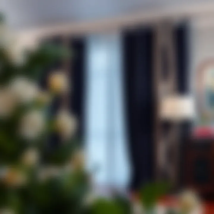 Illustration showcasing installation methods for blackout curtains.