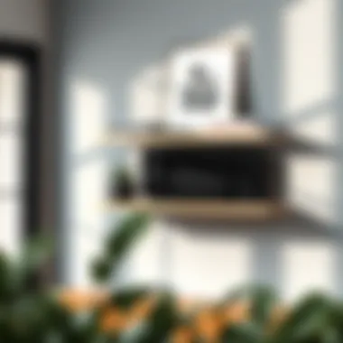 Expert Installation of Floating Shelves Installation demonstration of a floating shelf for a DVD player